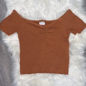 Cropped Off the Shoulder shirt
